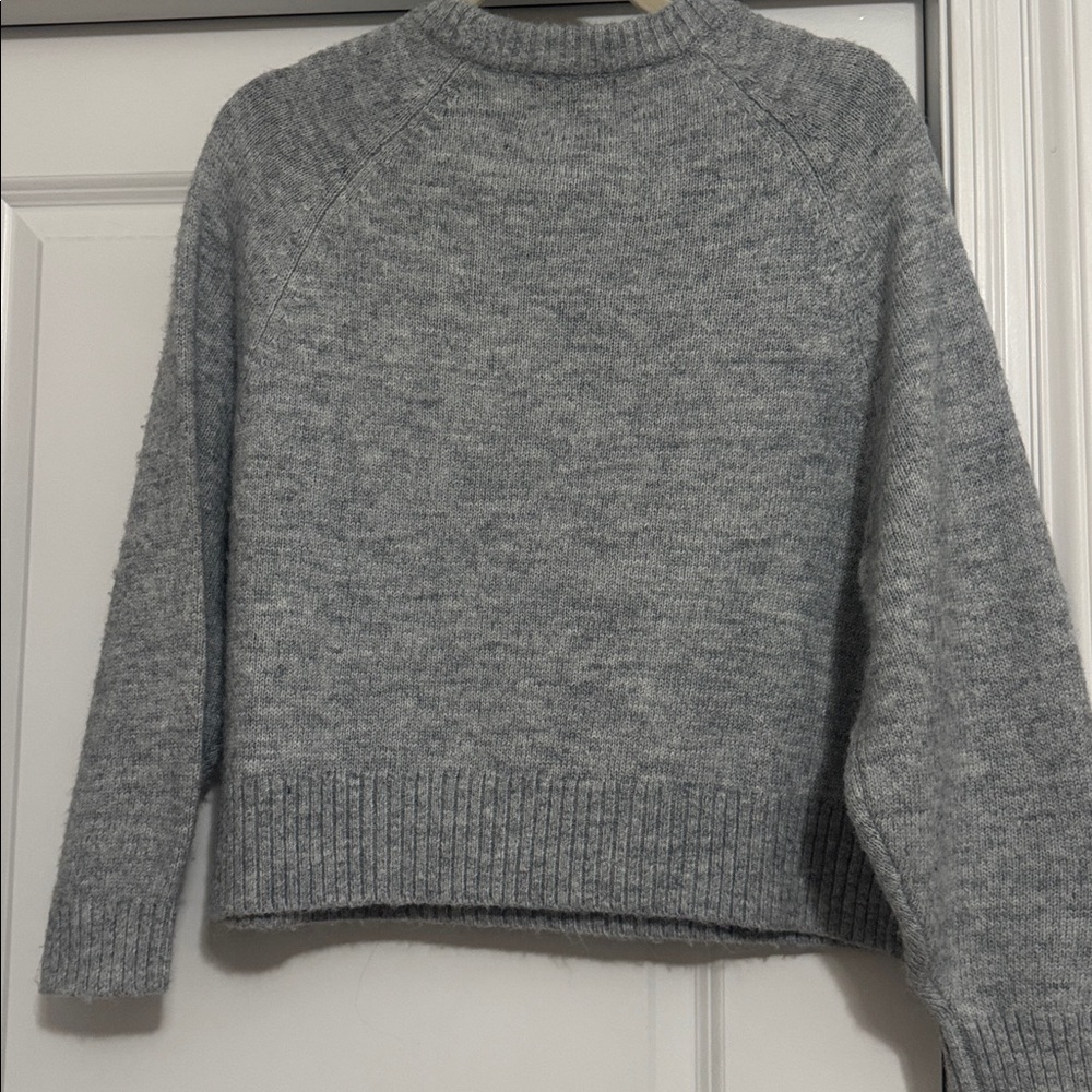 Old Navy Gray Sweater with Pink Heart - Picture 6 of 7